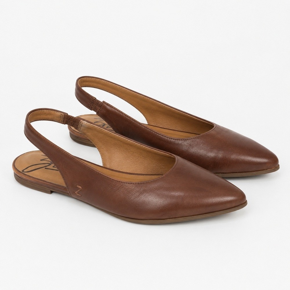 Zodiac Helene Slingback Flats With Pointed Toe Women's Sz 7 M